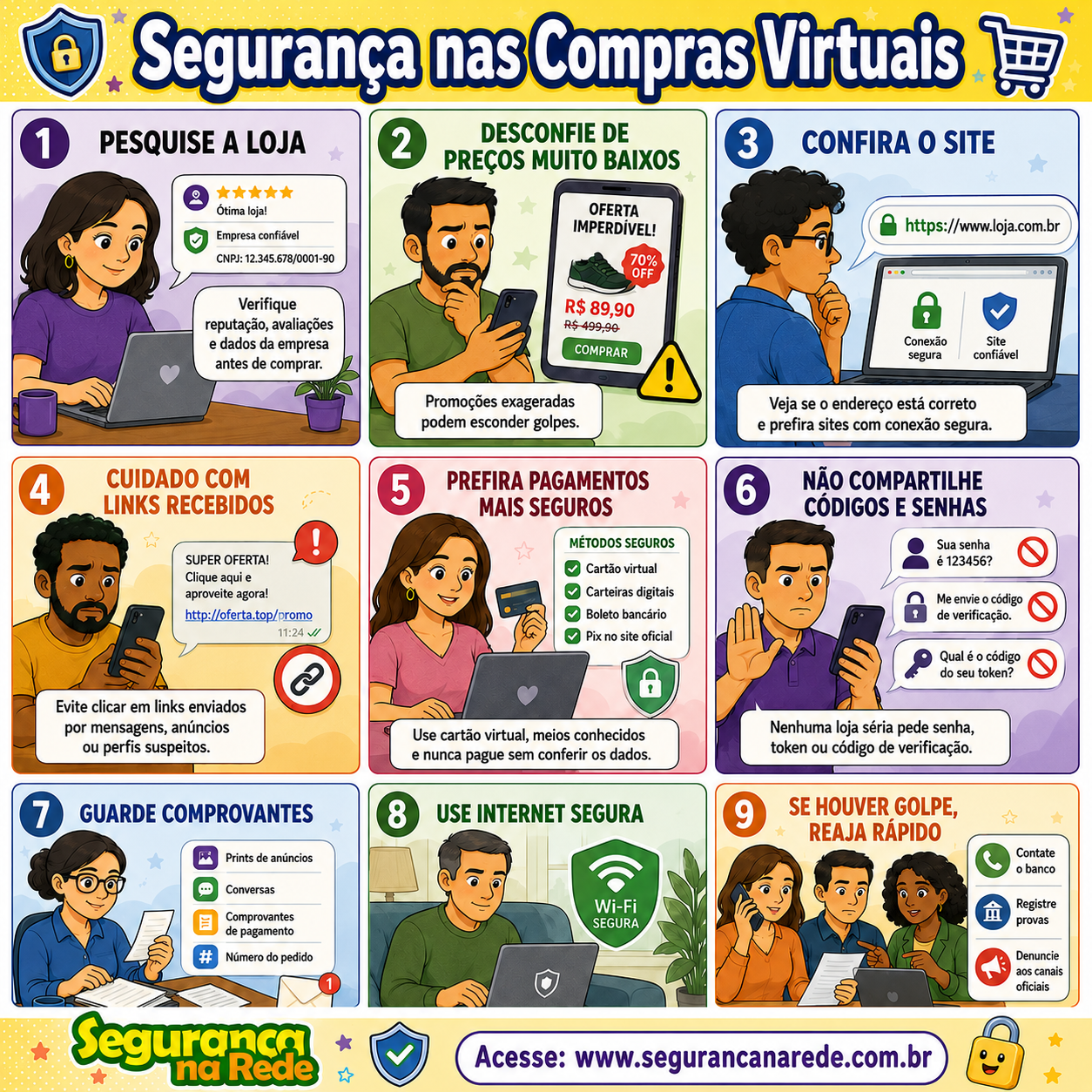 Capa Cartilha - Compras Virtuais e Direitos do Consumidor